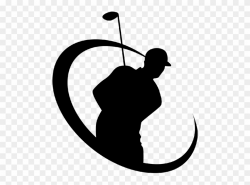 Driver Clipart Golf - Golf Swing Black And White - Png ...