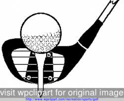 Golf Club and Ball Clip Art | golfclub - public domain clip ...