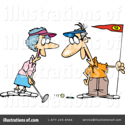 Golfing Clipart #1047667 - Illustration by toonaday