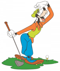 Goofy Golfer Clipart