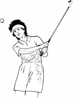 Golf Woman | Free Stock Photo | Illustration of a woman golfer ...