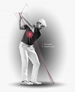 Golfer Drawing Golf Bag - Same Length Golf Swing #943376 ...
