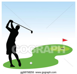 EPS Vector - Golf player illustration. Stock Clipart ...