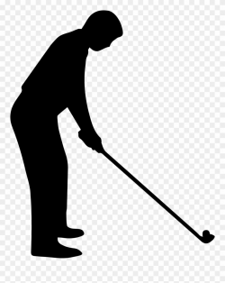 Golf Clip Art - Silhouette Of Golfer - Png Download ...