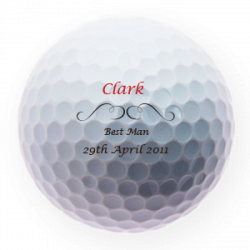 Best Man Golf Balls - Personalised Golf Balls