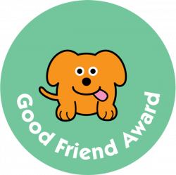 Dog - Good Friend Award - pack of 75 38mm reward stickers