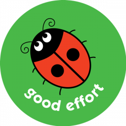 Ladybird - good effort - pack of 75 38mm reward stickers