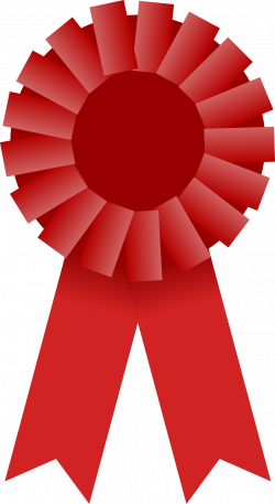 Clipart - Award Ribbon -- Red