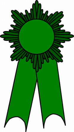 Clipart - prize ribbon green