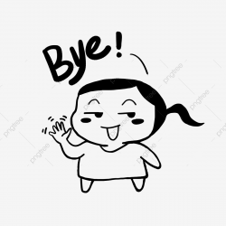Goodbye Bye Bye Bye Lovely, Cartoon, Funny, Emoticon Package ...