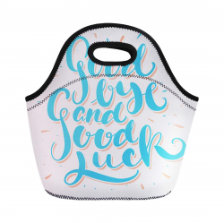 Amazon.com: Semtomn Lunch Tote Bag Farewell Goodbye and Good ...