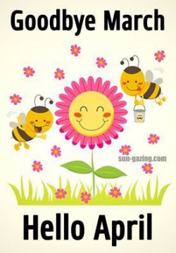 Hello April Goodbye March Clipart | Hello April Images ...