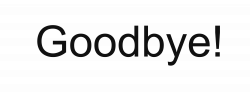 Goodbye PNG images free download