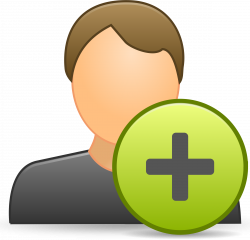 Clipart - add contact icon