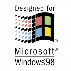 Designed for Microsoft Windows 98 Logo PNG Transparent & SVG Vector ...