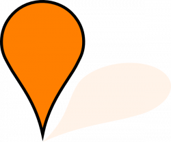 Orange Google Maps Pin Clip Art at Clker.com - vector clip art ...