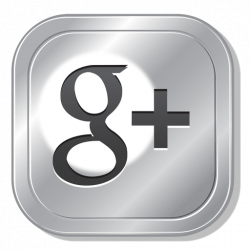 Google plus metal button - Transparent PNG & SVG vector