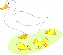 Goose With Gosling Clip Art at Clker.com - vector clip art online ...