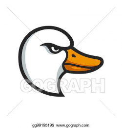 Vector Stock - Goose head illustration. Stock Clip Art ...