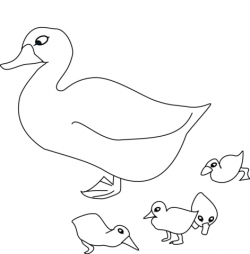 Mother Goose and Her Goslings coloring page | Free Printable ...