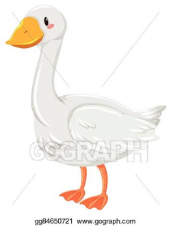 EPS Illustration - Goose with happy face. Vector Clipart ...
