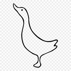 Duck Mallard Goose Cygnini Stencil - Oca Facile Da Disegnare ...