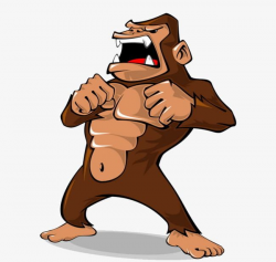 Angry Gorilla PNG, Clipart, Anger, Angry Clipart, Animal ...
