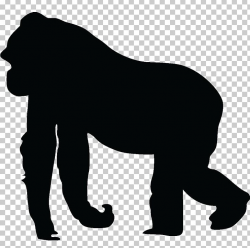 Gorilla Silhouette Ape PNG, Clipart, Animals, Ape, Art, Big ...