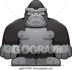 Vector Clipart - Big ape. Vector Illustration gg55731407 ...