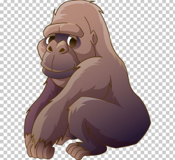 Ape Cartoon Orangutan Cross River Gorilla PNG, Clipart ...