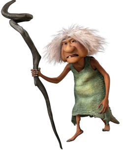 The Croods - Gran (Cloris Leachman) is a very old and ferocious ...
