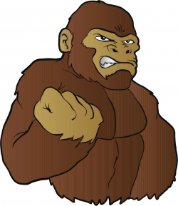 Amazon.com: Angry Brown King Kong Gorilla with Clenched Fist ...