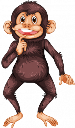 Ape Bonobo Clip art - Thinking Gorilla 756*1280 transprent Png Free ...