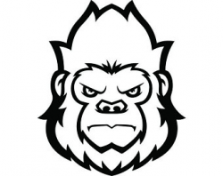 Gorilla head clipart | Etsy