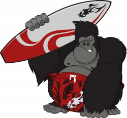 Gorilla Cartoon King Kong Ape - It will surf orangutan 1000*933 ...