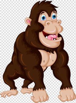 Gorilla , Gorilla Cartoon Chimpanzee , Gorilla transparent ...
