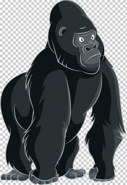 Gorilla Ape Cartoon PNG, Clipart, Animals, Ape, Black ...