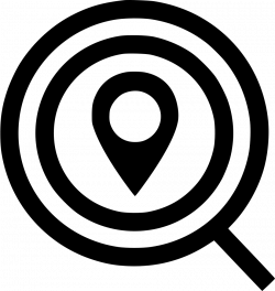 Search Find Gps Location Zoomin Magnifying Glass Svg Png Icon Free ...