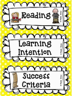 Paula's Place: Learning Intention Freebie | Second Grade ...