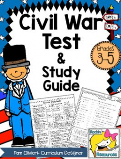 Civil War Test and Study Guide | | 3rd Grade | | Study ...