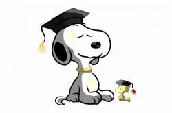 Snoopy Clipart Graduation - Graduation Snoopy, HD Png ...