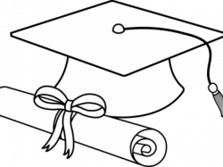 Outstanding Graduation Cap And Gown Clipart Ensign - Best Evening ...