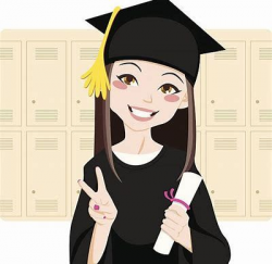 Image result for clipart long hair asian graduate | Party ...