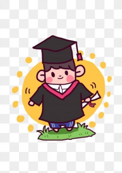 Graduation Season University Graduate Q Version, Cartoon ...