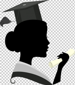 Graduation Ceremony Woman PNG, Clipart, Art, Black And White ...
