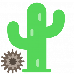 an animation of a cactus and tumbleweed | Animated Vector Graphics ...