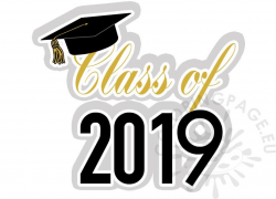 Printable Graduation Class of 2019 clipart – Coloring Page