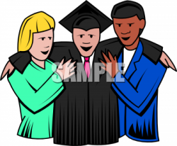 Graduate and parents | Graduation Clipart | Free clipart ...