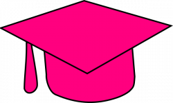Graduation Cap Pink Clip Art at Clker.com - vector clip art ...