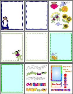 Graduation scrapbook clipart and pages to print.